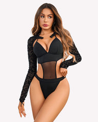 Buckle Shrug Bodysuit Crop Top Set