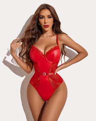 Body din dantelă Push Up Snap Crotch Teddy