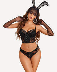 2 Piece Lace Push Up Bra and Panty Sets