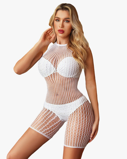 Body-uri din plasă Bikini Coverup Romper