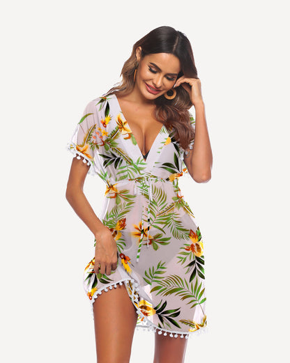 Costum de baie cu imprimeu leopard