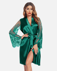 Satin Kimono Robe