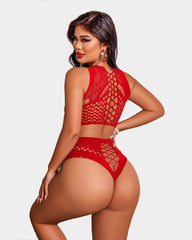 Fishnet Sexy Mesh Body Lingerie Set