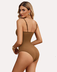 Ribbed Tummy Control Shapewear Bodysuits