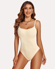 Ribbed Tummy Control Shapewear Bodysuits