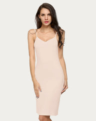 Full Slips Nightgown V Neck Dress