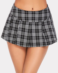 Mini Pleated Skirts Mini Plaid Skirt