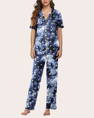 Notch Collar Soft Pajamas Set