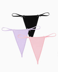 3Pcs G-String Thongs Sexy No Show Panties