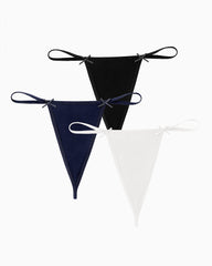 3Pcs G-String Thongs Sexy No Show Panties