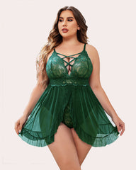 Plus Size Snap Crotch Babydoll