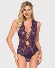 Body Dantela Deep V Mini One Piece