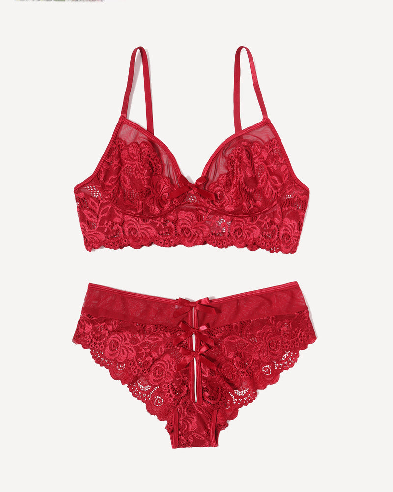 Lace Bra and Panty Sets 2 Piece Lace Outfits