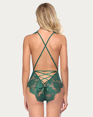 Body Dantela Deep V Mini One Piece