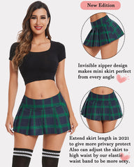 Mini Pleated Skirts Mini Plaid Skirt