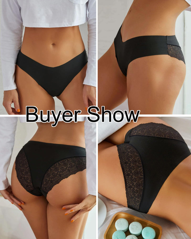 Chiloți din dantelă No Show Hipster V-Waist Hipster