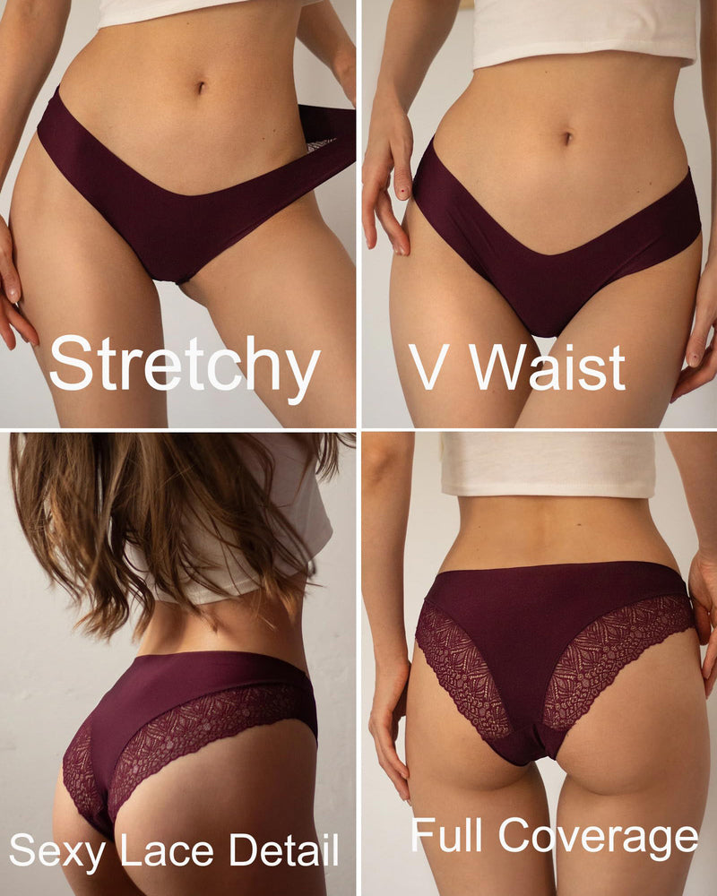 Chiloți din dantelă No Show Hipster V-Waist Hipster