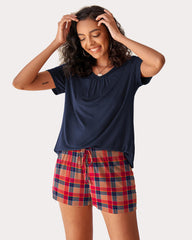 Short Sleeve Shorts Pajama Set