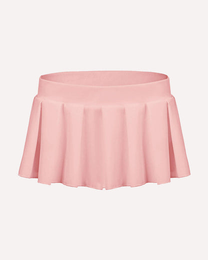 Pleated Ruffle Mini Skirt for Schoolgirl