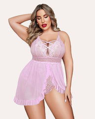 Plus Size Snap Crotch Babydoll