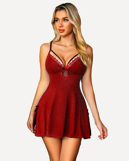 Chemise pentru babydoll din dantela modal