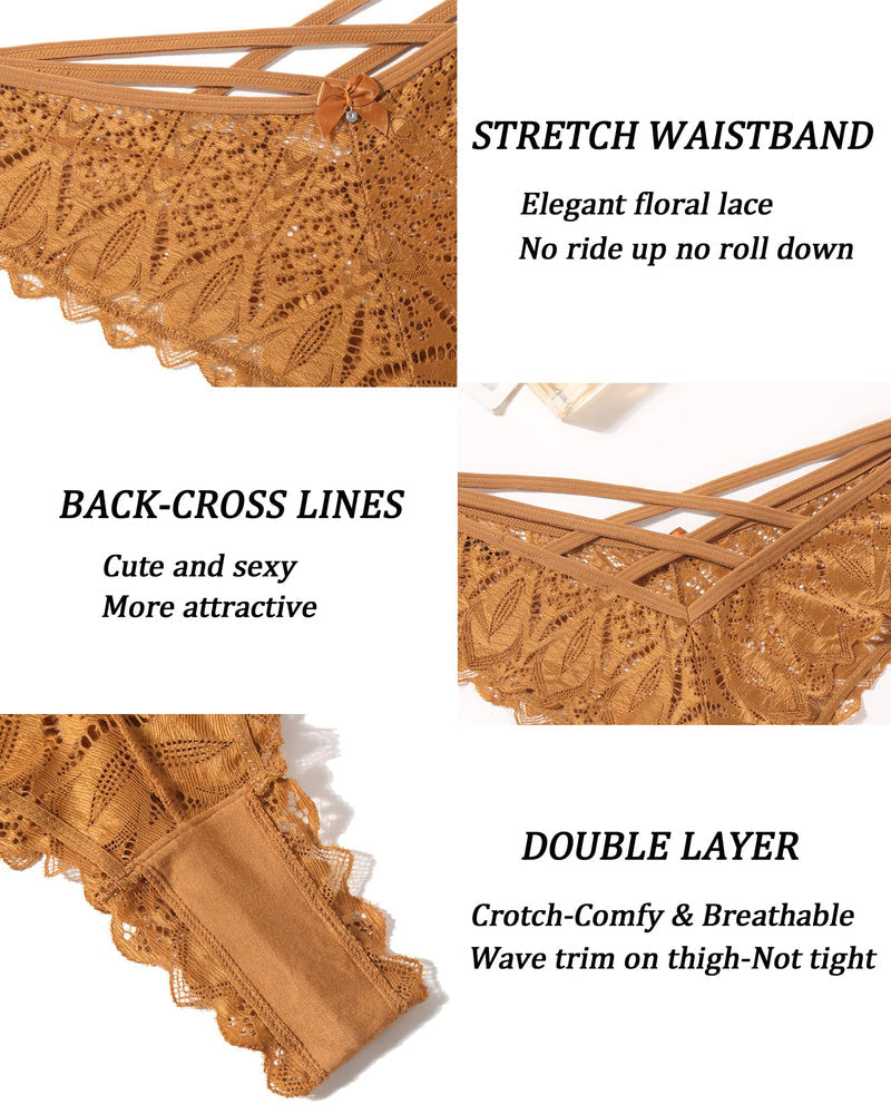 Chiloți obraznici Lace Criss Cross Lenjerie intimă