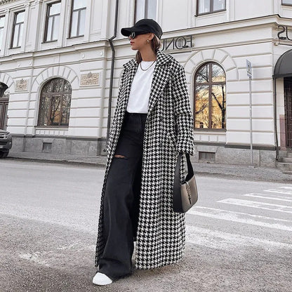 Timeless Houndstooth Coat