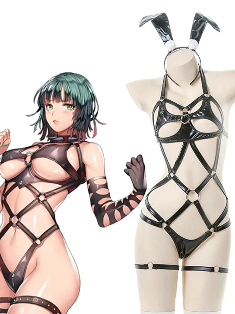 Bunny Crotchless Cosplay Maid Set