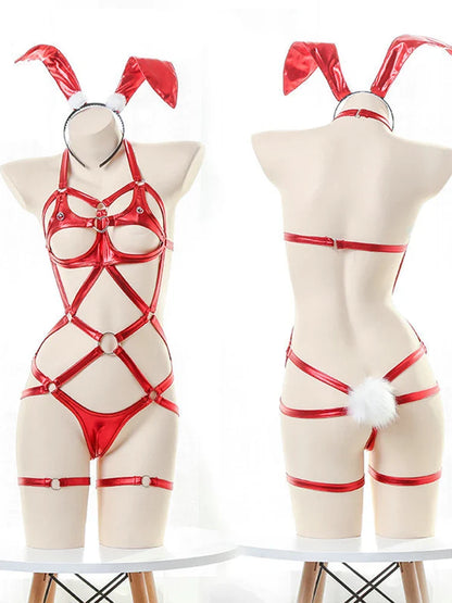 Bunny Crotchless Cosplay Maid Set