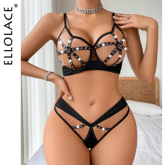 Sexy Lingerie Latex Rivet Bdsm Erotic Outfits Hollow Out Open Crotch Sex Suit Sissy Crotchless