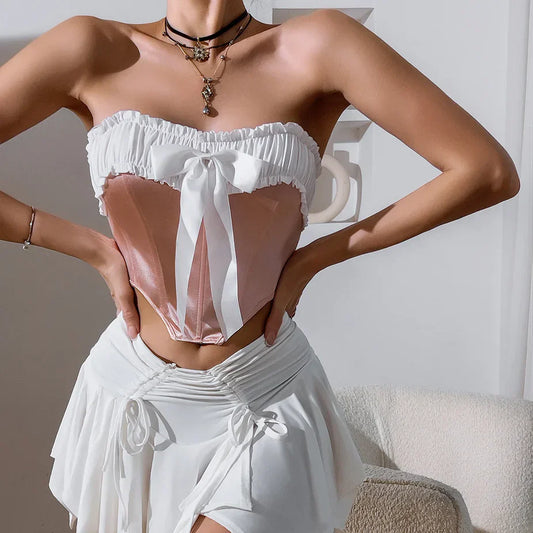 Rosy Bow Corset