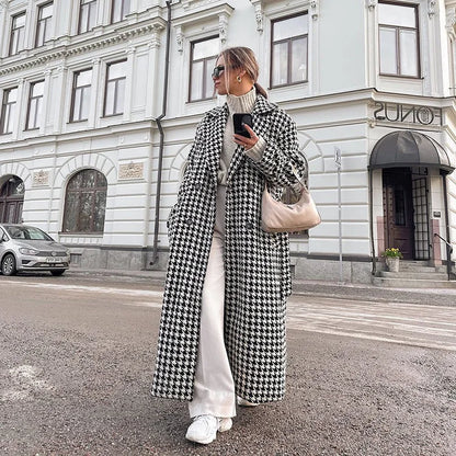 Timeless Houndstooth Coat