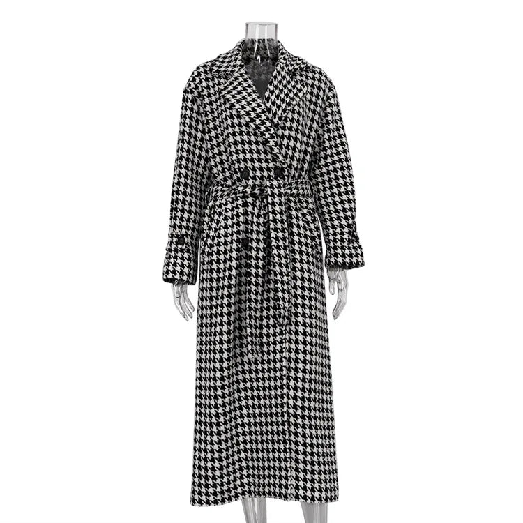 Timeless Houndstooth Coat