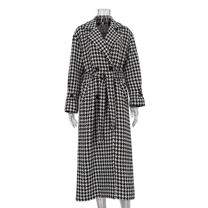 Timeless Houndstooth Coat
