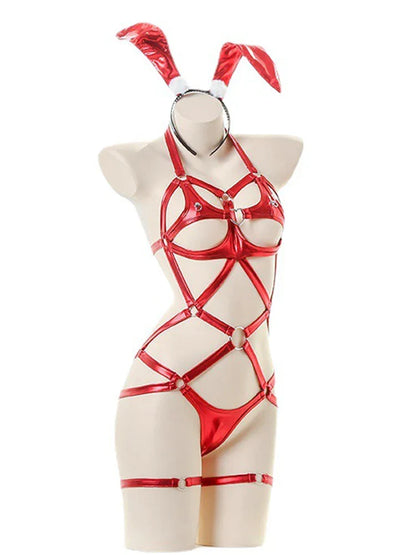 Bunny Crotchless Cosplay Maid Set