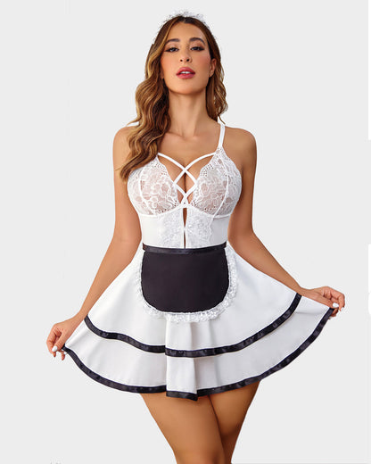 Costum de servitoare Rochie Babydoll