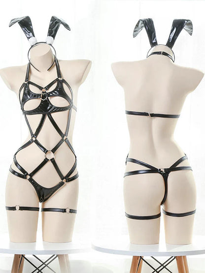 Bunny Crotchless Cosplay Maid Set