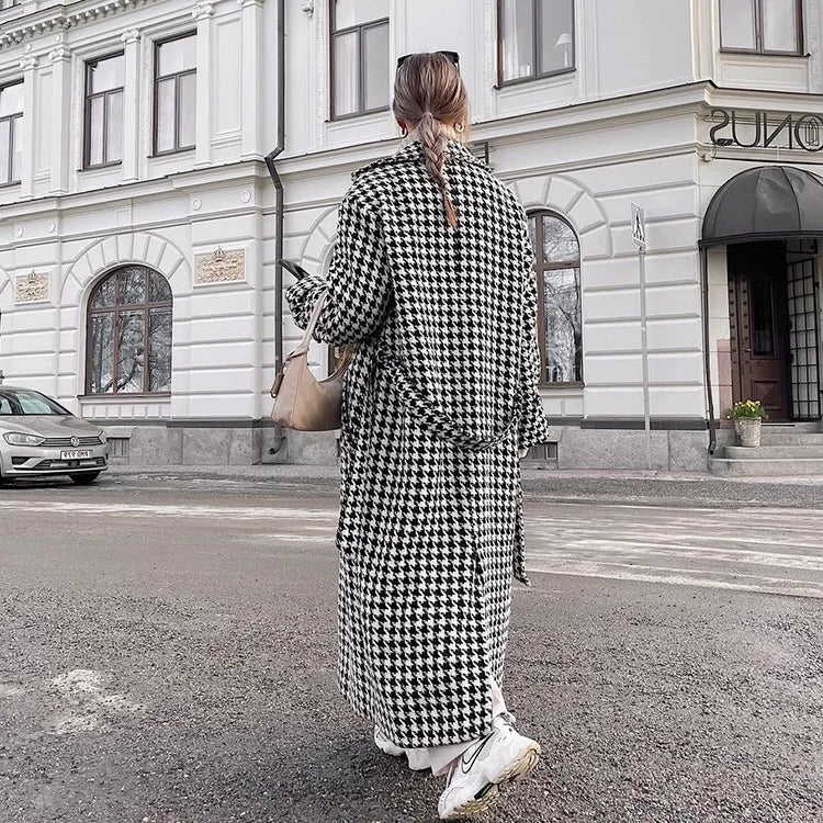 Timeless Houndstooth Coat