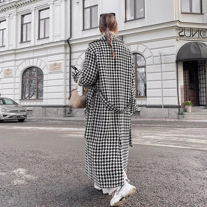Timeless Houndstooth Coat