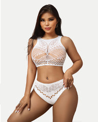 Fishnet Sexy Mesh Body Lingerie Set